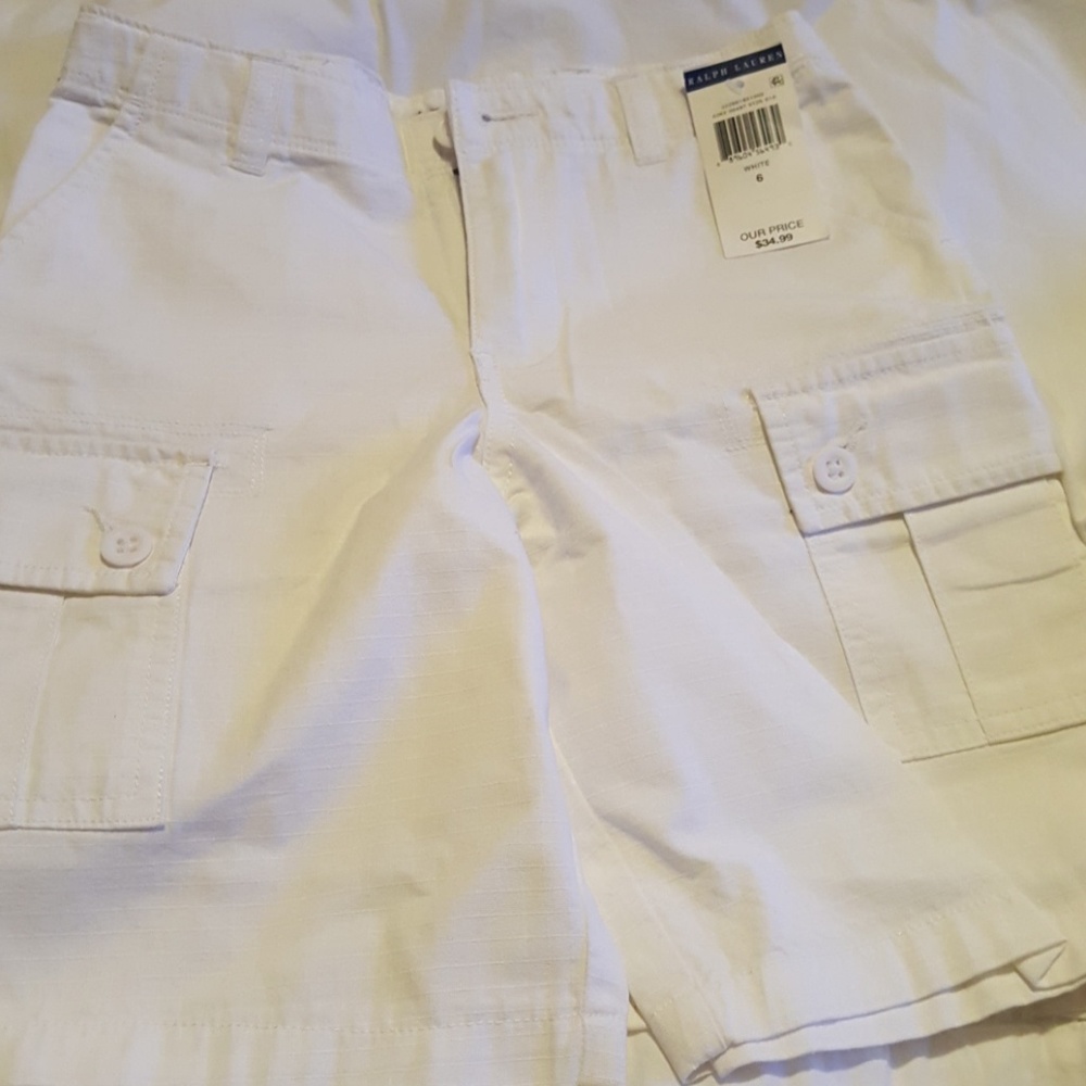 Boys linen shorts.